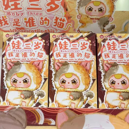 Hot New Baby Three Whose Cat Am I Series Surprise Blind Box Room Decoration Ornaments Backpack Pendant Gift