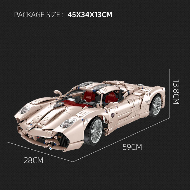 IN STOCK JJ9210 MOC Technical Remote Control Sports Car Building Blocks Assembling Bricks Toys for Boys Christmas Gift Set