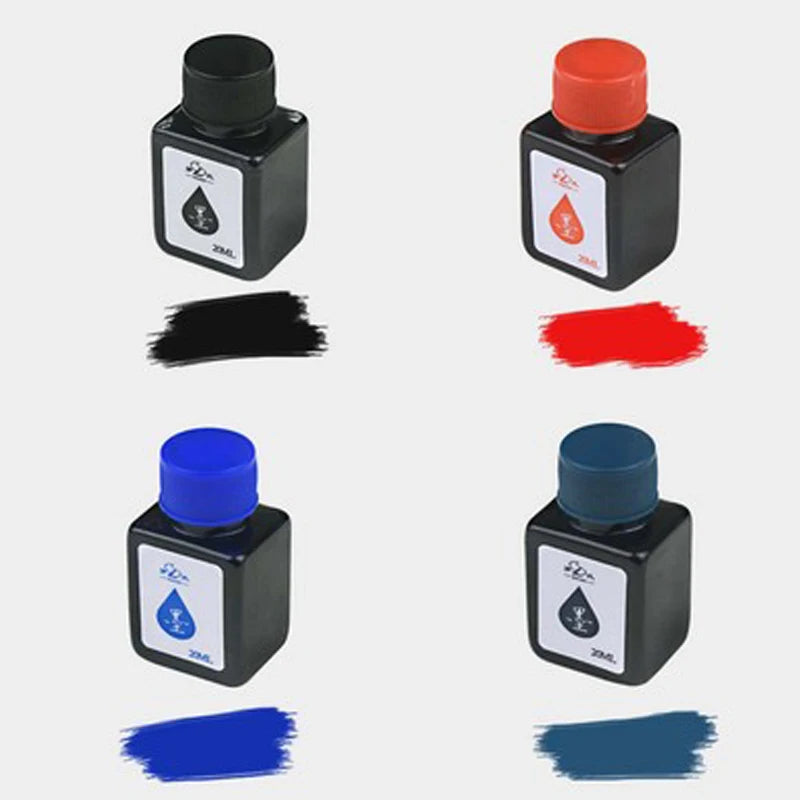 20ml Fountain Pen Ink Bottle Black/Blue/Red Color Ink Supplies