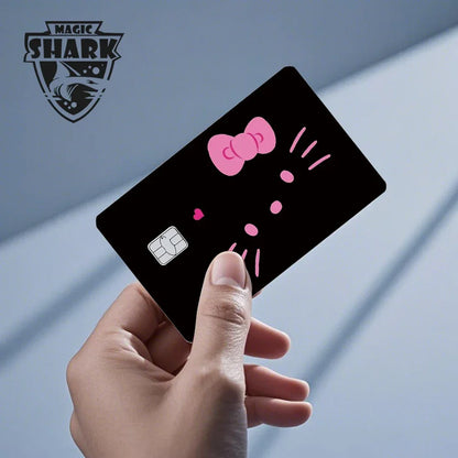 2025 New Arrival Cute Hello Kitty Frog Matte Front Side PVC Sticker Skin Film Cover for Debit Credit Card