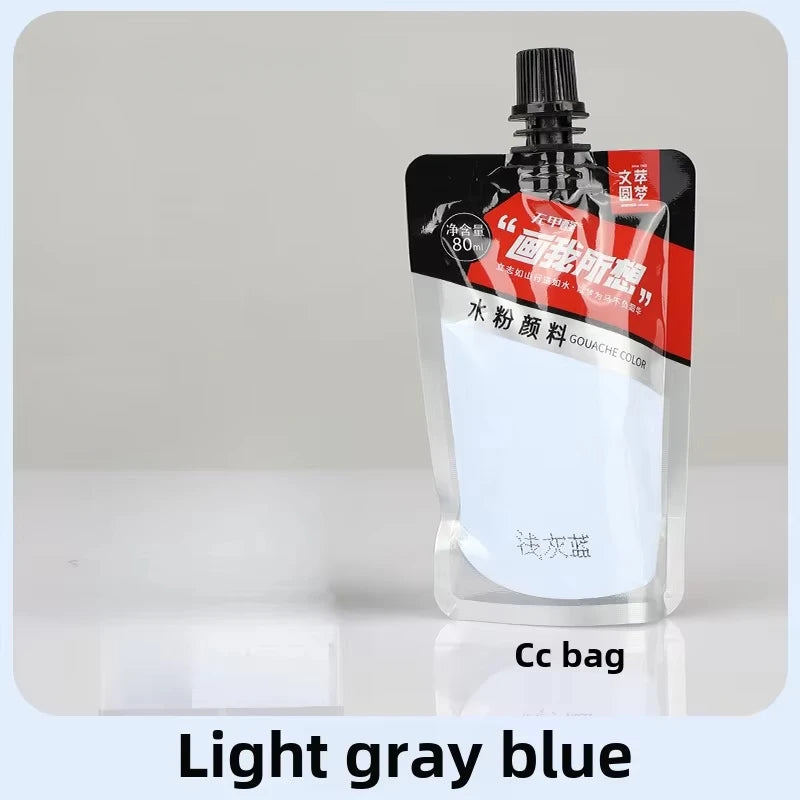 Gouache Pigment Pack Gouache Refill Jelly Pigment Art Students Special Beginners Children's Non-Toxic Super Gouache 80ml