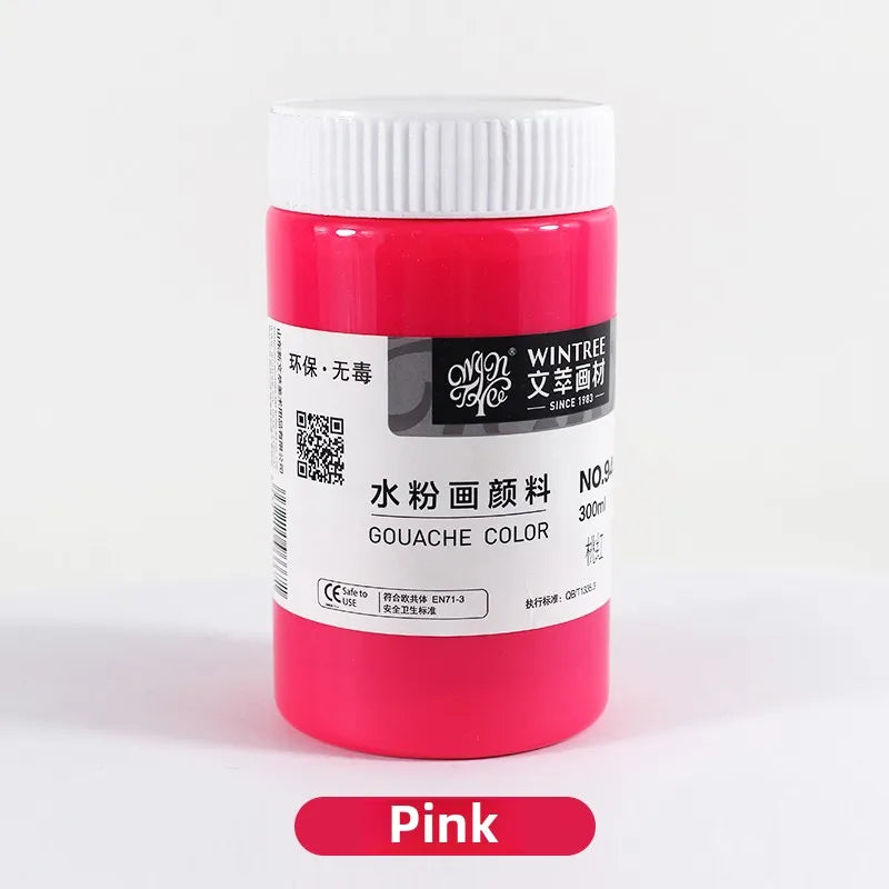 Gouache Paint Super Gouache Color 300ml Single Pack Art Class Non-toxic Beginner Pigment Art Student Special Large Bottle