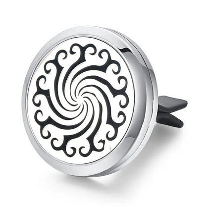 Aromatherapy Jewelry Locket Pendant Car Air Freshener Vent Clip Aroma Perfume Oils Locket Essential Oil Diffuser Car Clip