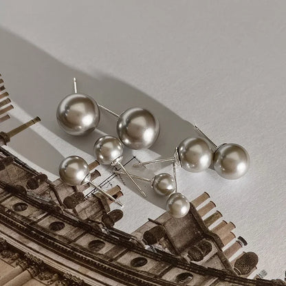Grey Pearl Necklace for Women's Luxury Collar Chain Simple Neckchain Fashion Jewelry
