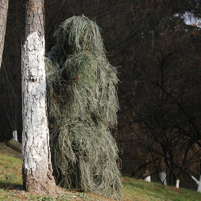 Camouflage Clothing 3D Withered Grass Ghillie Suit 5 PCS Sniper Hunting Suit Hunting Clothes Birding Suit