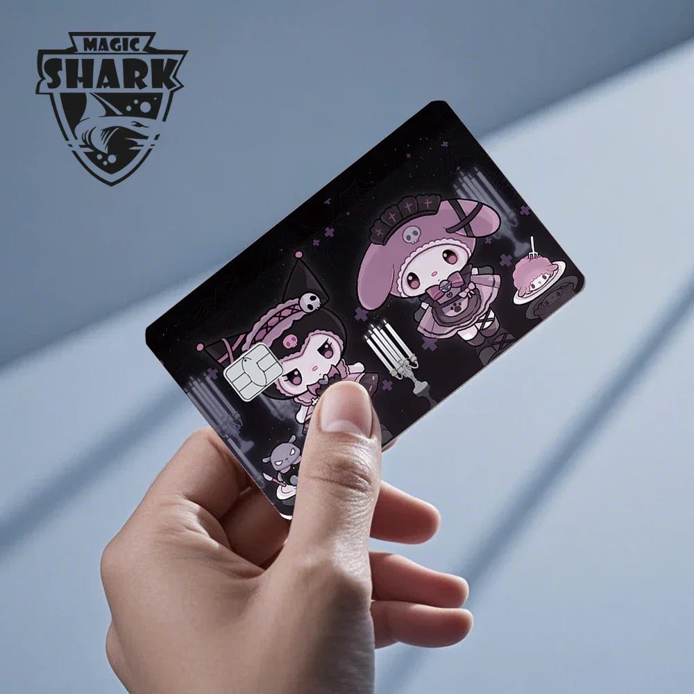 2025 New Arrival Cute Hello Kitty Frog Matte Front Side PVC Sticker Skin Film Cover for Debit Credit Card