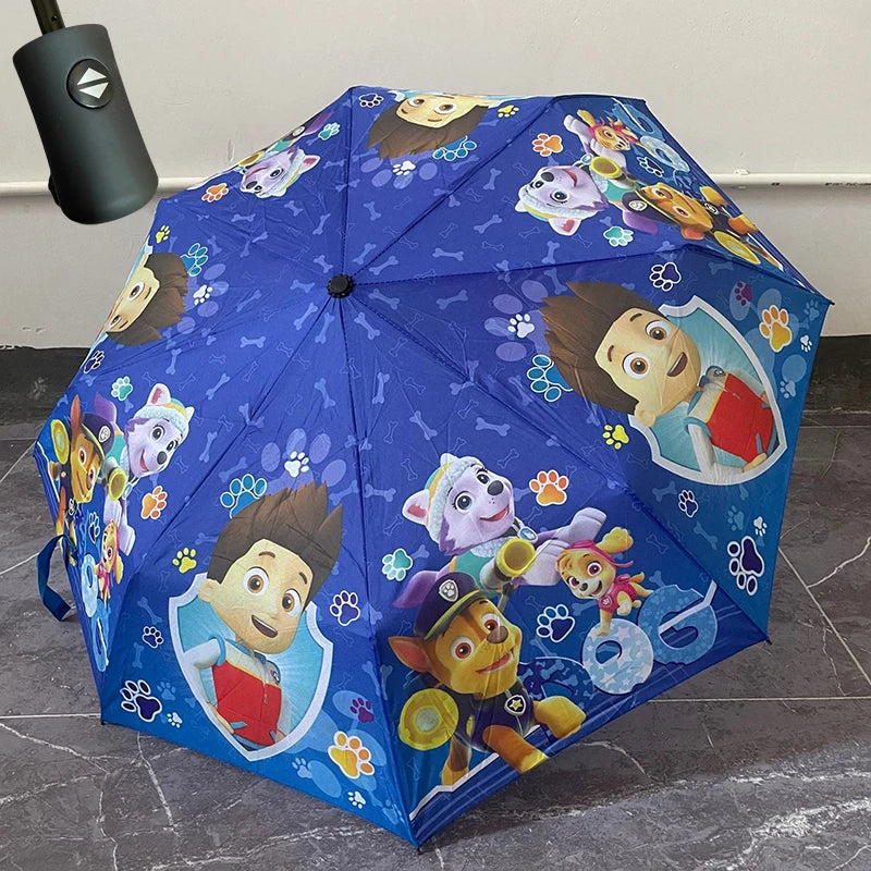 PAW Patrol Umbrellas for Children Cartoon Manual Umbrella Rain Gear Accessories Kawaii Chase Folding Umbrellas Boys Girls Gifts
