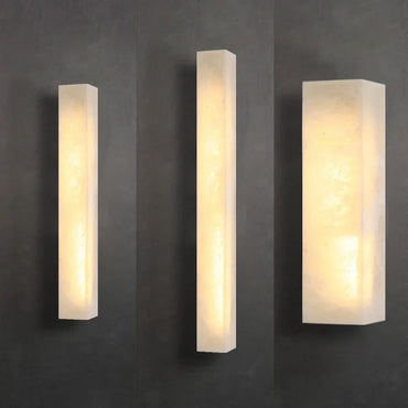 Artpad Designer Marble Wall Lamp for Living Room Hallway Stairs Bedroom Dining Room Copper Ambient Alabaster Wall Lighting