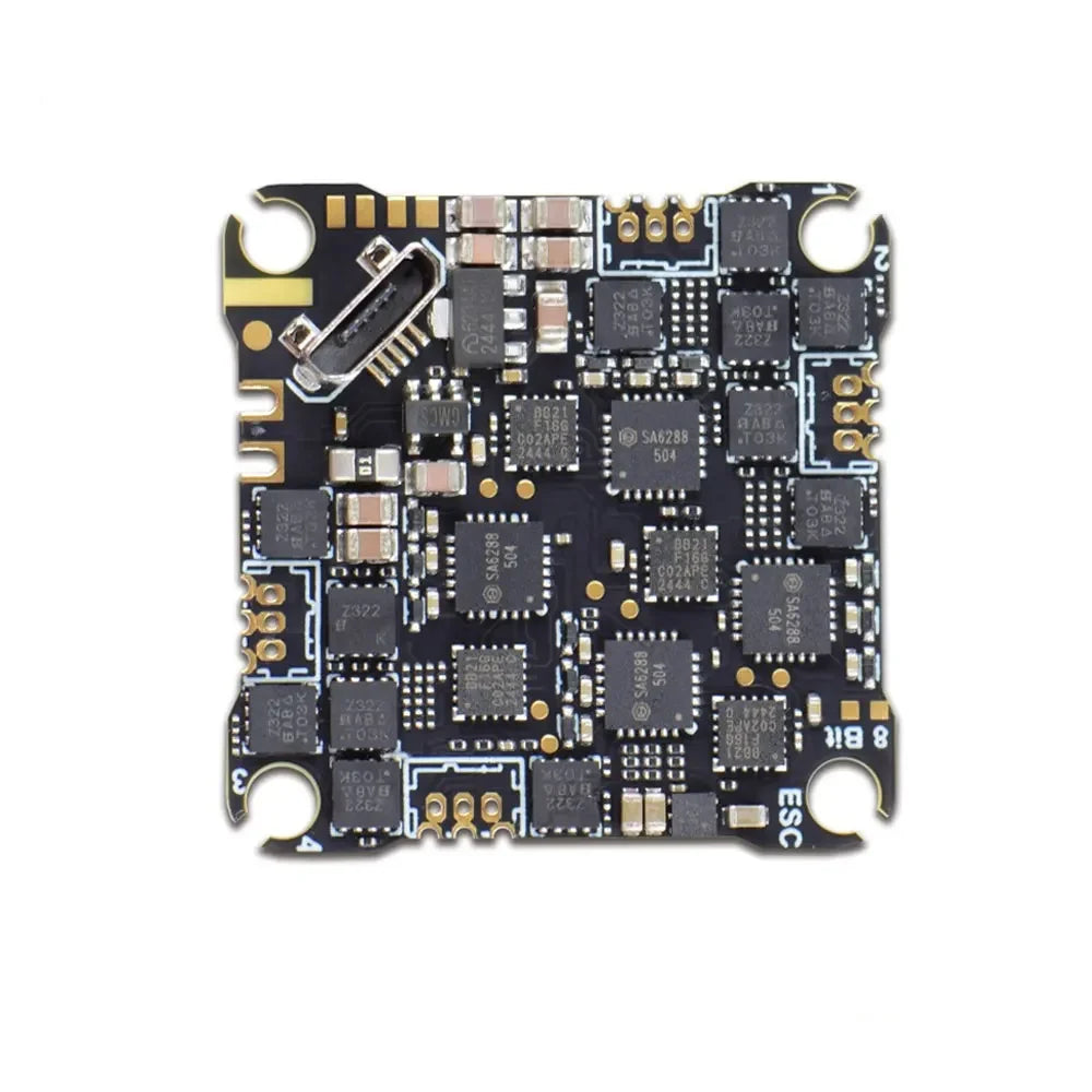 JHEMCU GHF435AIO V2 20A Flight Controller 2-4S with OSD Baro Blackbox Built-in ELRS 2.4G Receiver for RC FPV Freestyle Drone
