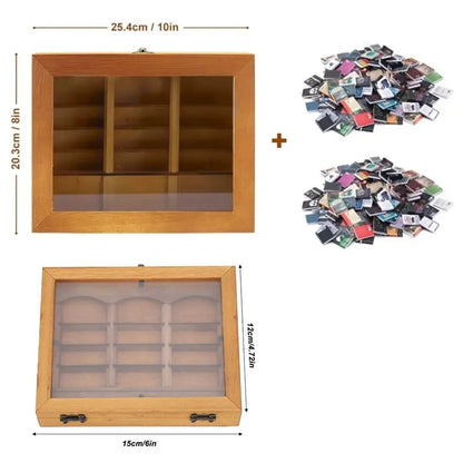 Creative Anti-Anxiety Bookshelf Miniature Wood Book Match Boxes Shaking Bookshelf Sensory Toys Home  Desktop Ornament
