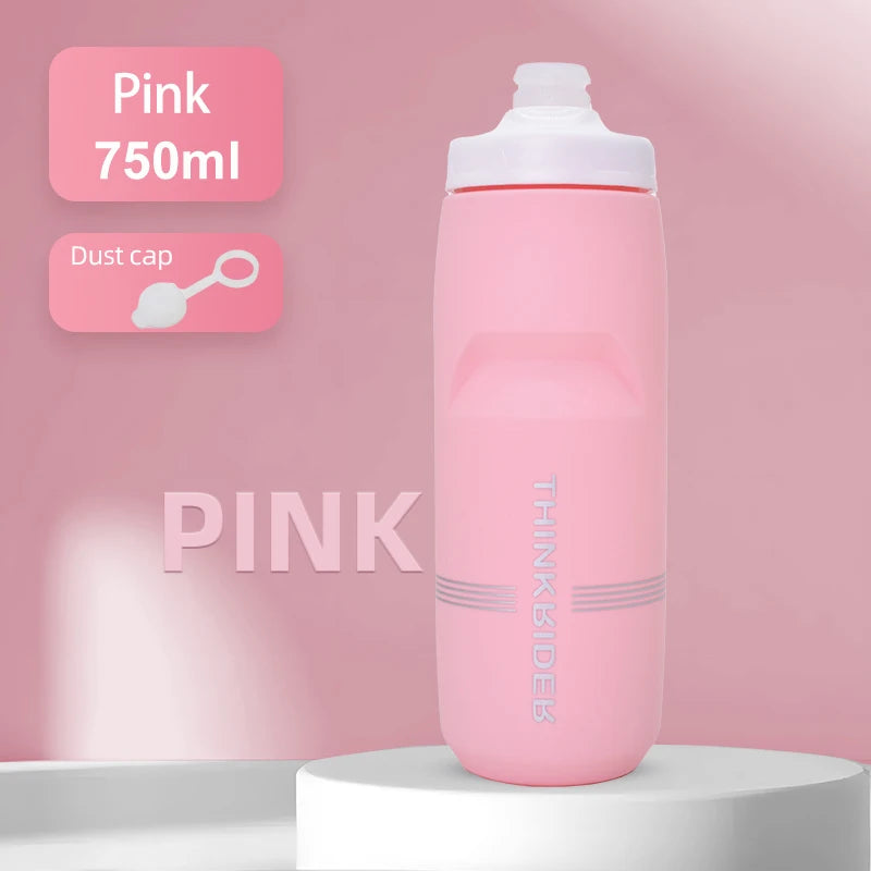 ThinkRider Bicycle Bottle MTB Road Bike Water Bottle Outdoor Sports Plastic Portable Large Capacity Drink Cycling Water Bottle