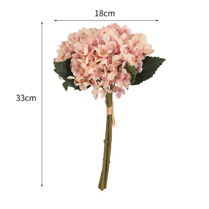 3Pcs/lot Hydrangea Autumn Fall Party fake Flowers Wedding Decoration Mariage flores artificiales Vase decor