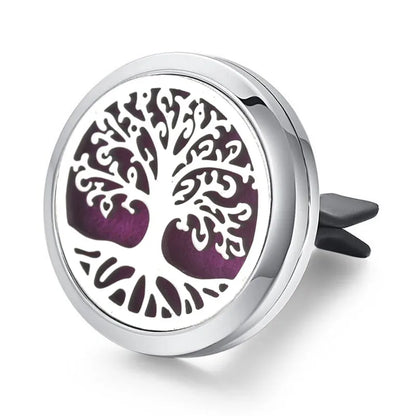 Aromatherapy Jewelry Locket Pendant Car Air Freshener Vent Clip Aroma Perfume Oils Locket Essential Oil Diffuser Car Clip