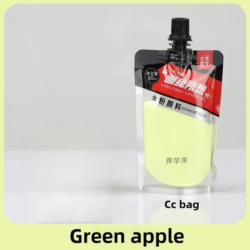Gouache Pigment Pack Gouache Refill Jelly Pigment Art Students Special Beginners Children's Non-Toxic Super Gouache 80ml