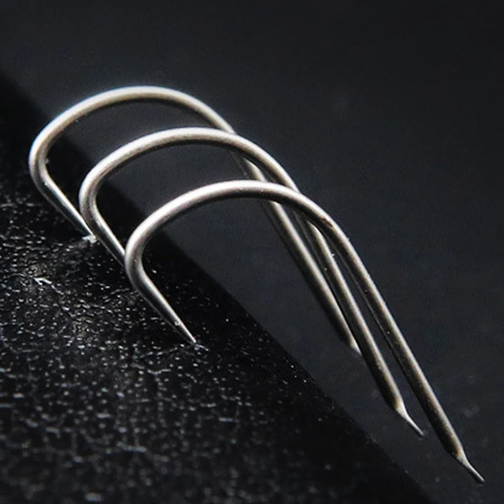 10pcs/lot Titanium Alloy Fishing Hooks 1#-12# Barbed Flatted Round Bent Hook Carp Fishing Accessories For Freshwater Seawater
