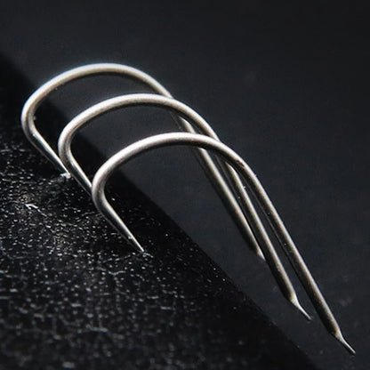 10pcs/lot Titanium Alloy Fishing Hooks 1#-12# Barbed Flatted Round Bent Hook Carp Fishing Accessories For Freshwater Seawater