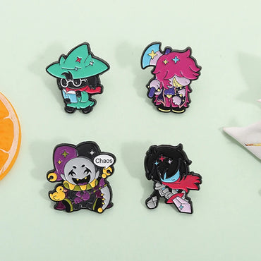 Deltarune Susie Kris Enamel Pins RPG Game Characters Brooches Lapel Backpack Badge Jewelry Accessories Gifts for Fans Friends