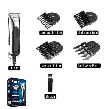 Kemei 850 professional hair trimmer plug in electric hair clipper corded hair cutting machine for men children Home Haircut Kit
