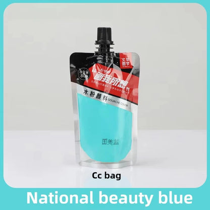Gouache Pigment Pack Gouache Refill Jelly Pigment Art Students Special Beginners Children's Non-Toxic Super Gouache 80ml