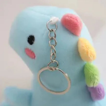 12CM Plush Dinosaur Cartoon Animal Toy Dinosaur Baby Keyring Handbag Pendant Children's Gift Creative Plush Toy Ornaments