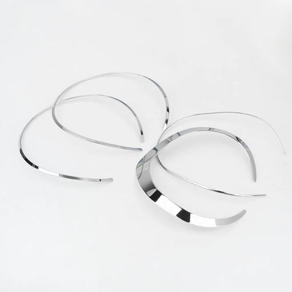 1pc Fashion Stainless Steel Collar Neck Necklace Choker 4 Sizes For Women Men Friends Trendy Jewelry Gift  42.5 - 38cm Long