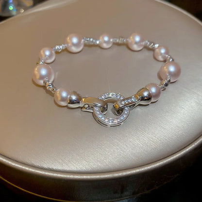 New South Korea Exquisite Simple Pearl Bracelet Fashion Elegant All-match Bracelet Women's Jewelry