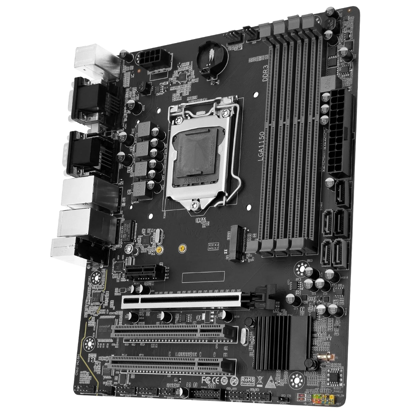 MACHINIST H97 Motherboard LGA 1150 Support Intel Pentium/Core/5th Gen Xeon CPU Processor DDR3 RAM Desktop Memory SSD M.2H97M-PRO