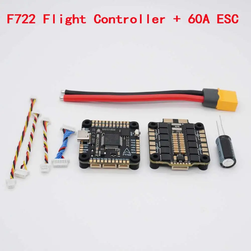F405 F7 F722 Flight Controller  + 60A 80A 4in1 BLheli_S ESC Stacks 30.5*30.5mm For 7in 8in 10in 13in Frame RC FPV Racer Drone
