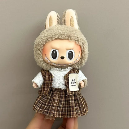 Trendy Casual Suit Ropa Labubu for 17cm Labubu Outfit Mini Doll’s Clothes Multi Style Cute Doll Accessories