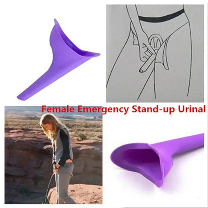 Portable Silicone Women Urinal Outdoor Female Urinal  Funnel Stand Up Pee Urination Device Travel Camping travel toilet