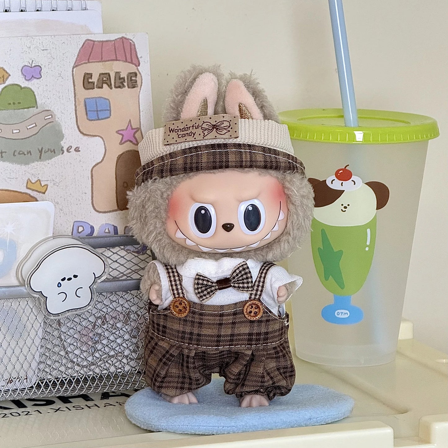 Trendy Casual Suit Ropa Labubu for 17cm Labubu Outfit Mini Doll’s Clothes Multi Style Cute Doll Accessories