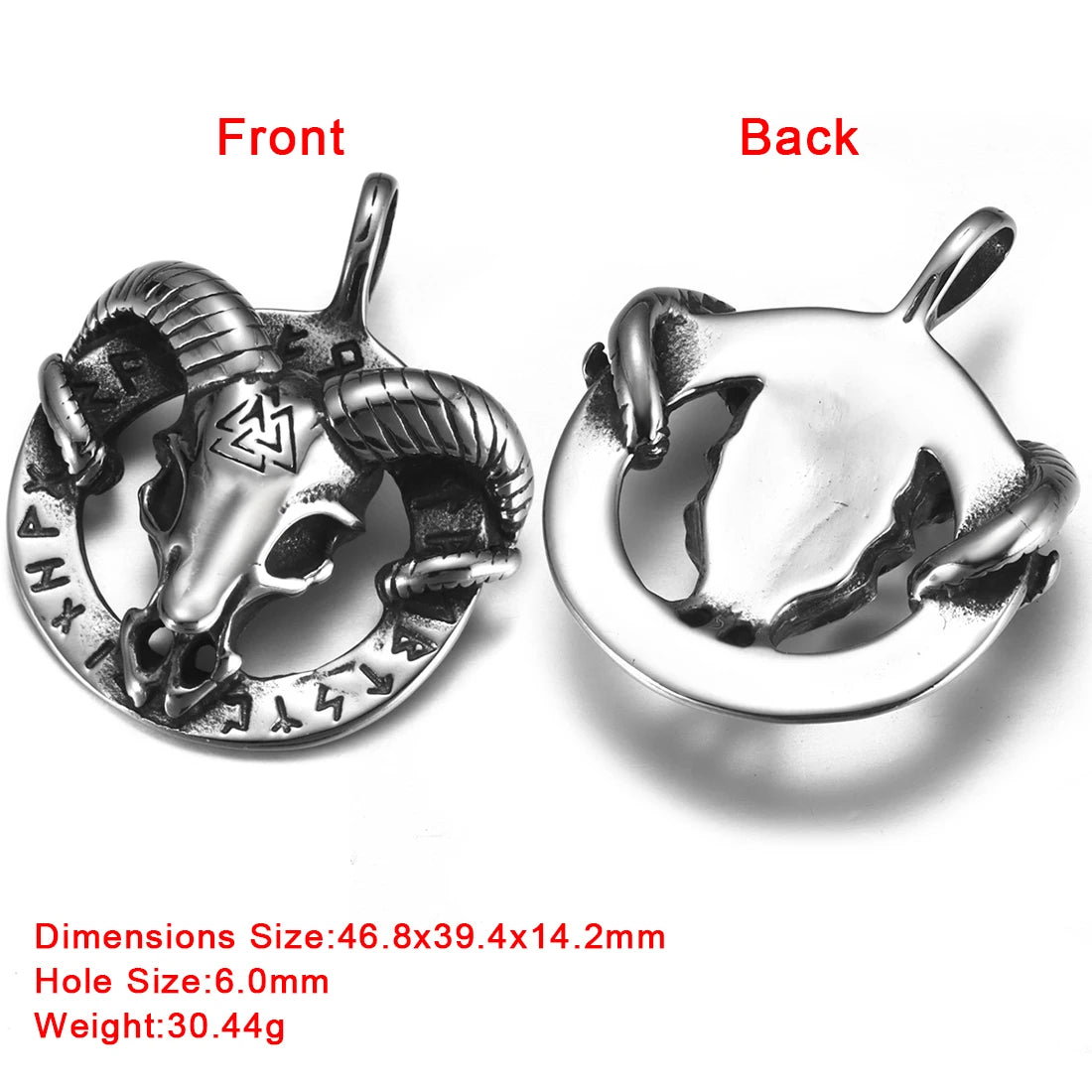 316L Choice Stainless Steel Viking Skull Animal Vintage Pendant for Men Necklace Bracelet DIY Accessories Finding Jewelry Making
