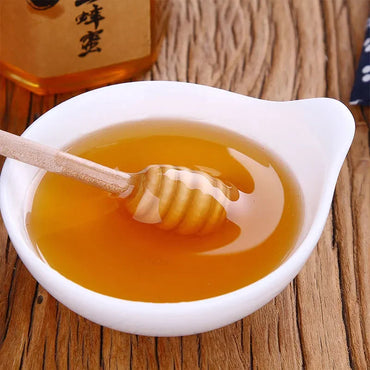 Kitchen Tools Practical Long Handle Wood Honey Spoon Mixing Stick Dipper For Honey Jar Coffee Milk Tea Supplies tea spoon