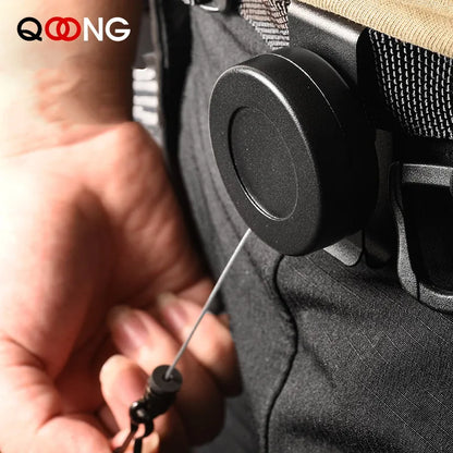95-110 cm Long Steel Wire Rope Keychain  Anti Loss Theft Telescopic Key Chain High Resilience Key Ring Military Gun Keyring H50
