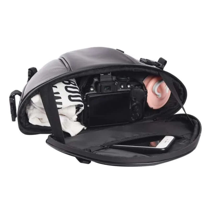 Kawasaki Waterproof Motorcycle Tail Bag Sports Luggage Saddle Back Bag Electric Bicycle Motorcycle Scooter Side Back Safety Bag