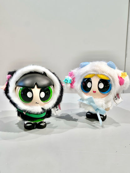 The Powerpuff Girls Cloak Doll Series Blind Box Toy Pendant Doll Anime Cartoon Peripheral Desktop Decor Children Birthday Gifts