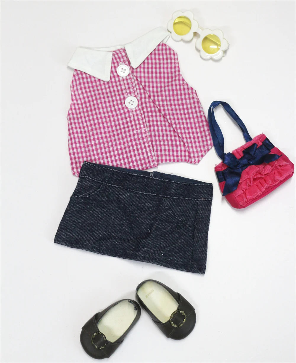 1 Set Beautiful Casual Wear Doll Clothes for 18 inch American Doll Many Style for Choice B03