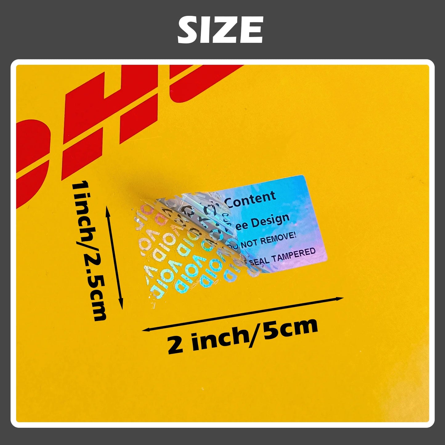 Custom Print Tamper Proof Warranty VOID Label Stickers hologram Adhesive Label Original Security label Customizable content