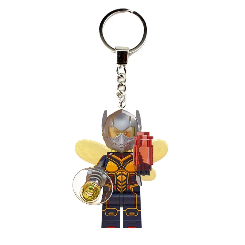 Marvel Creative Personalized Cartoon Keychain Iron Man Hulk Hawkeye Venom Thanos New Car Keychain Backpack Pendant Festival Gift