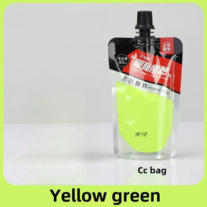 Gouache Pigment Pack Gouache Refill Jelly Pigment Art Students Special Beginners Children's Non-Toxic Super Gouache 80ml