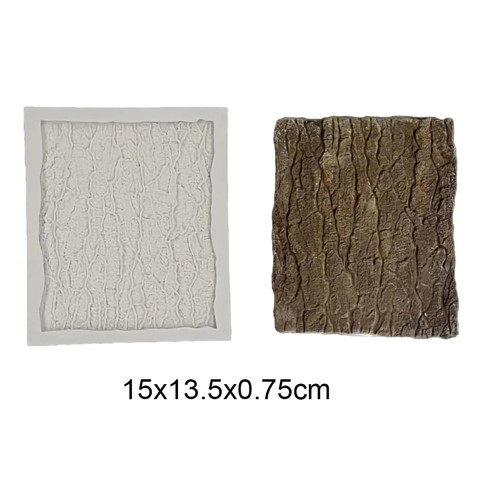 Pottery mold Stone Wall Mold Texture Bark Brick Wall Silicone Printing Mold Simulation Clay Texture Stone texture