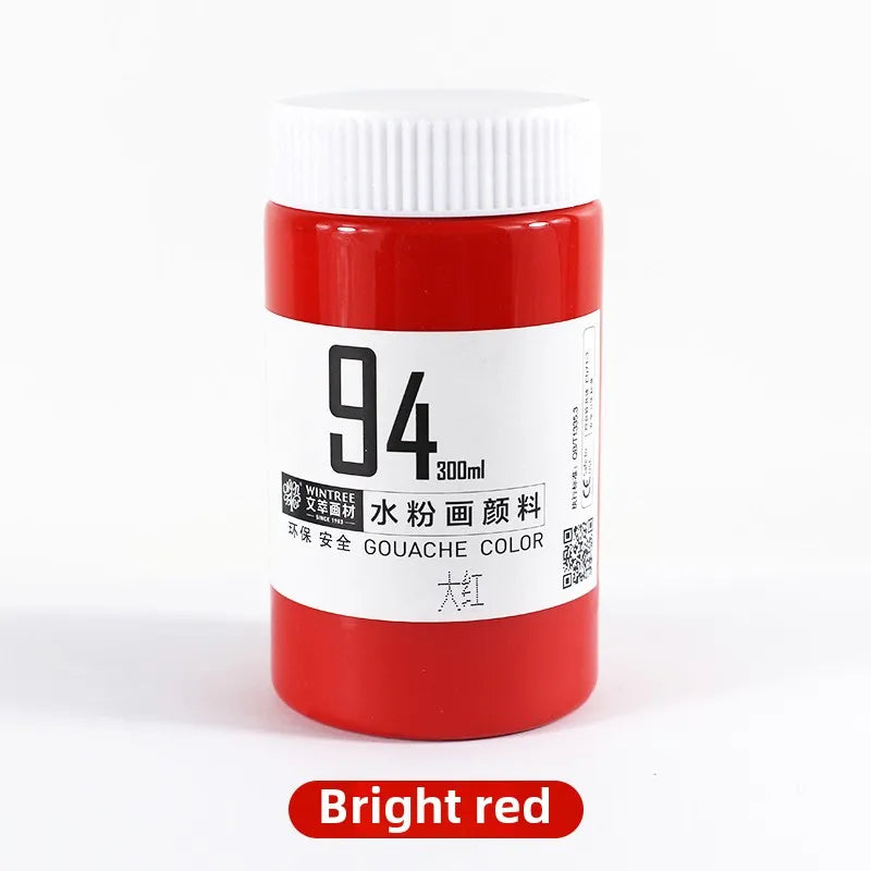 Gouache Paint Super Gouache Color 300ml Single Pack Art Class Non-toxic Beginner Pigment Art Student Special Large Bottle