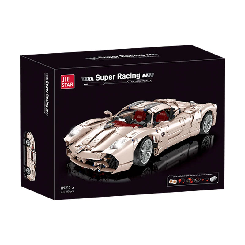 IN STOCK JJ9210 MOC Technical Remote Control Sports Car Building Blocks Assembling Bricks Toys for Boys Christmas Gift Set