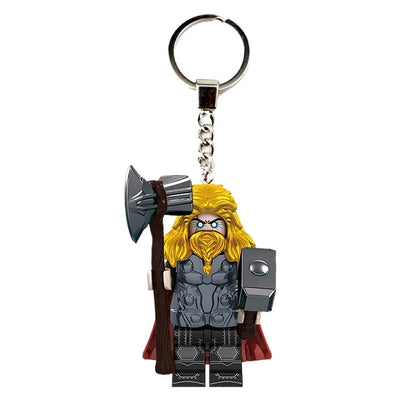 Marvel Creative Personalized Cartoon Keychain Iron Man Hulk Hawkeye Venom Thanos New Car Keychain Backpack Pendant Festival Gift