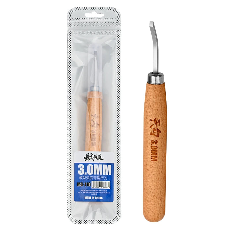 Modeling Tools Bend Spade Arc Chisel Wide Scribing Cutter Use in model seams and recesses For Plastic Model DIY Craft Tools
