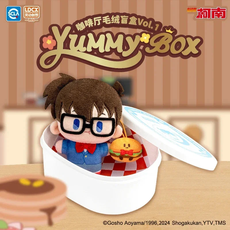 Detective Conan Cafe Plush Toys Bento Pendant Anime Peripheral Figure Collectible Model Dolls Toy Kawaii Children Birthday Gift