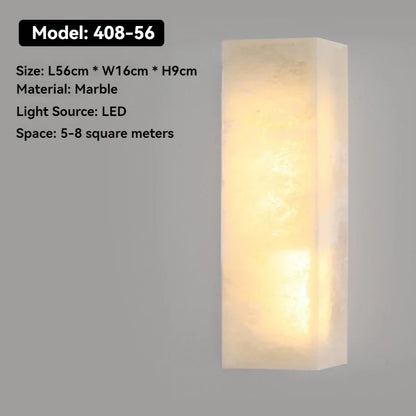 Artpad Designer Marble Wall Lamp for Living Room Hallway Stairs Bedroom Dining Room Copper Ambient Alabaster Wall Lighting