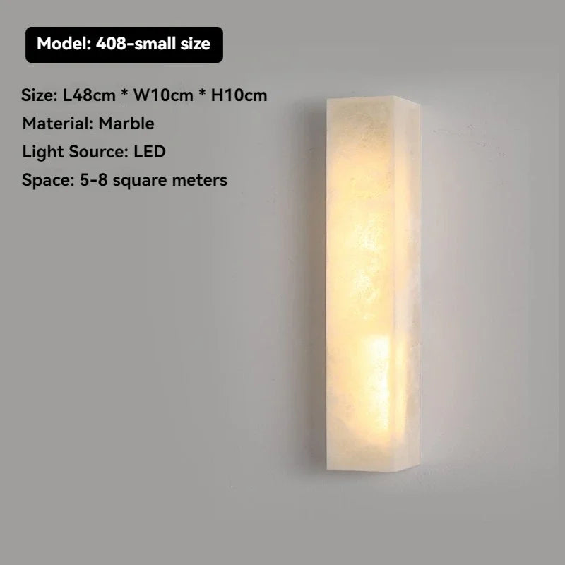 Artpad Designer Marble Wall Lamp for Living Room Hallway Stairs Bedroom Dining Room Copper Ambient Alabaster Wall Lighting