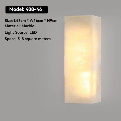 Artpad Designer Marble Wall Lamp for Living Room Hallway Stairs Bedroom Dining Room Copper Ambient Alabaster Wall Lighting