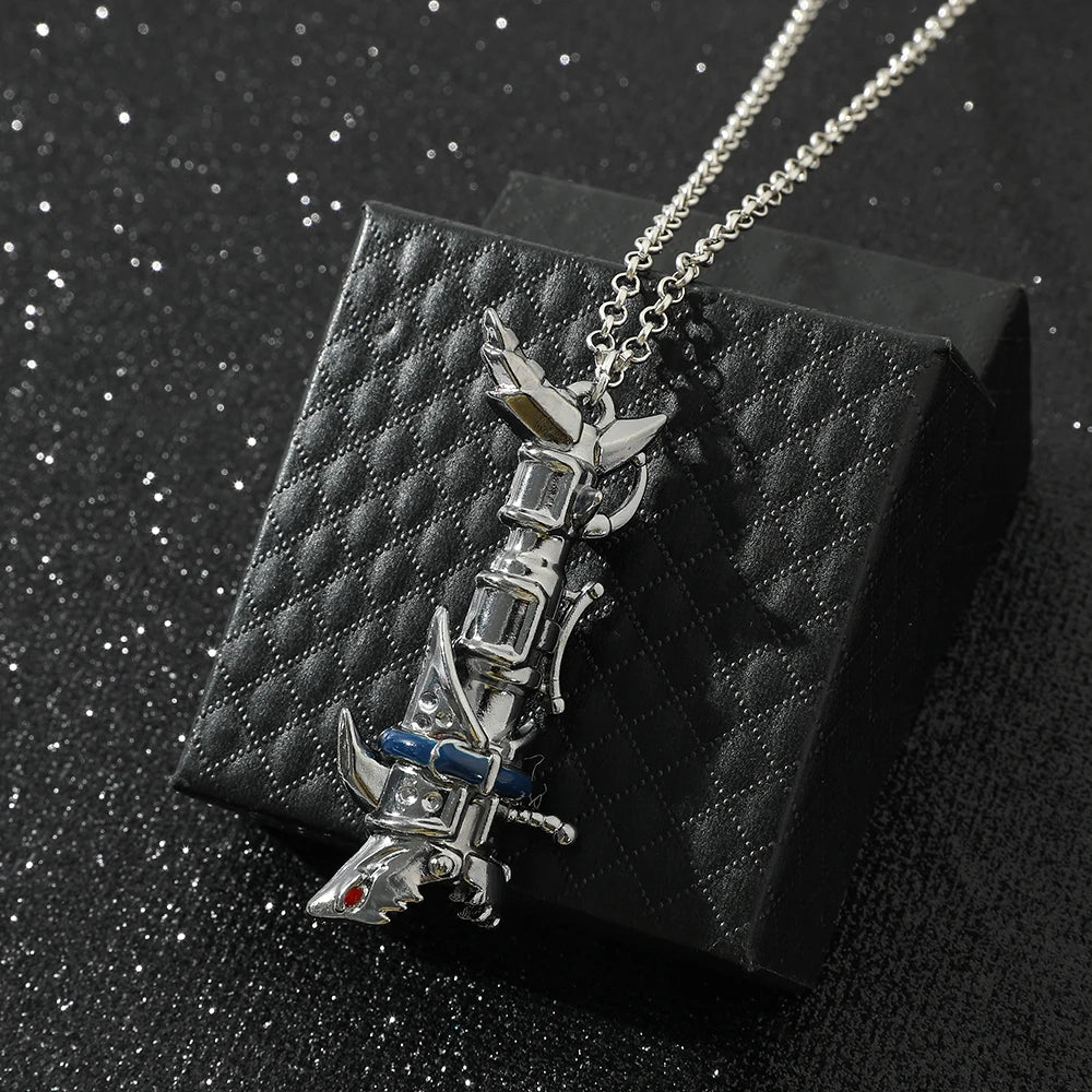 Game Trinkets League Legends Jinx Cannon Necklace Cosplay Costume Weapon Pendant Punk Cool Gun Necklace